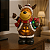 Boneco Rena de Natal Musical Iluminada com Luzes LED Decoração Natalina - Imagem 2