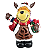 Boneco Rena de Natal Musical Iluminada com Luzes LED Decoração Natalina - Imagem 1