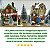 Cenário Vila Natalina Papai Noel Luz Som 17 Peças Completa - Imagem 3