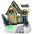 Casinha Decorativa Natal Com Led Vila Natalina Cenário Luxo - Imagem 2