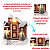 Casinha Decorativa Natal Com Led Vila Natalina Cenário Luxo - Imagem 7