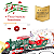 Trem Elétrico Vila Natal Papai Noel 33 PC Árvore Luz Som - Imagem 4