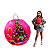 Bola Inflável de Natal com Luz LED 1,2m Decoração Festas Jardim Casa - Imagem 1