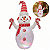 Boneco de Neve Inflável Gigante Natalino 2,10m Decoração Festa Natal Enfeite - Imagem 1