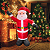 Papai Noel De Natal Eletrico Inflavel Gigante Natalino Festa 1,80 Metros - Imagem 4