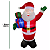 Papai Noel Natalino Inflavel Natal 1 Metro 80 Cm Grande Casa - Imagem 5