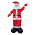 Papai Noel De Natal Eletrico Inflavel Gigante Natalino 2,10m - Imagem 5