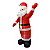 Papai Noel De Natal Eletrico Inflavel Gigante Natalino 2,10m - Imagem 3