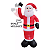 Papai Noel Inflavel Grande Braço Mecanico 2,4m Natal Natalino Led - Imagem 2