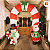 Arco Inflável Feliz Natal 2,4m Papai Noel e Boneco de Neve Portal - Imagem 6