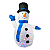 Boneco De Neve Inflável Natalino 1,2m Decoração Festa Natal Enfeite Shopping Loja - Imagem 4