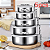 Conjunto 5 Potes Inox Com Tampa Cozinha Despensa Geladeira - Imagem 2