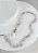Choker Quartzo Rosa com fecho boia e pingente de Quartzo Cristal - Imagem 1