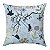 Capa De Almofada Pássaros Azul Jacquard - Imagem 1