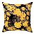 Capa De Almofada Floral Amarelo Preto Jacquard - Imagem 1