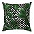 Capa De Almofada Folhas Geométrico Verde Jacquard - Imagem 1