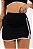 Short Saia Com Fenda Preto e Branco - Imagem 2
