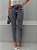 Calça Jeans Mom Marmorizada - Preta - Imagem 5