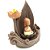 Cascata de Fumaça com Buda na Flor de Lótus e Vaso (20cm) - Imagem 3