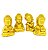 Estátua Buda Dourado com 4 Unidades (5cm) - Imagem 1