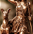 Estátua Deusa Ártemis com Servo (17cm) - Imagem 7