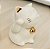 Estátua Manekineko em Porcelana (Branco) - Imagem 2