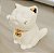 Estátua Manekineko em Porcelana (Branco) - Imagem 3