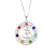 Gargantilha Om Chakras com Cristais (34mm) - Imagem 2