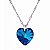 Gargantilha Coração Bermuda Blue com Cristal Swarovski (10mm) - Imagem 2
