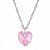 Gargantilha Coração Light Rose AB com Cristal Swarovski (10mm) - Imagem 1
