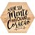 Placa Decorativa Acalme sua Mente (25x22cm) - Imagem 1