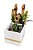 Fonte de Água Quadrada em Cerâmica com Bambu (16cm) - Imagem 2