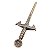 Punhal Athame Cruz de Malta em Metal (16cm) - Imagem 2