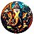 Placa Decorativa Redonda Ganesha (25cm) - Imagem 1