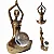 Estátua Yoga Luxury com Esfera de Cristal (30cm) - Imagem 1