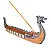 Incensário Barco Viking Dragão Nórdico (25cm) - Imagem 1