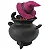 Gato Salem no Caldeirão de Bruxa Wicca (8cm) - Imagem 3