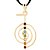 Gargantilha Cho-ku-rei 7 Chakras com Cordão (25x43mm) - Imagem 1