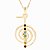 Gargantilha Cho-ku-rei Strass 7 Chakras com Corrente (25x43mm) - Imagem 1