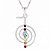 Gargantilha Cho-ku-rei Strass 7 Chakras com Corrente (25x43mm) - Imagem 2