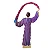 Estátua Saint Germain com Chama Violeta (27cm) - Imagem 3