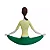 Estátua Yoga Meditando (16cm) - Imagem 4
