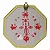 Baguá Feng Shui Yin Yang Dourado (13cm) - Imagem 3