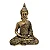 Estátua Buda Nirvana Meditando Dourada (24cm) - Imagem 3