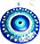 Mandala em Vidro Olho Grego P (10cm) - Imagem 3