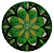 Mandala em Vidro Verde (30cm) - Imagem 1