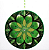 Mandala em Vidro Verde (30cm) - Imagem 2
