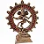 Estátua Shiva Nataraja na Roda de Fogo com Cristais (20cm) - Imagem 1