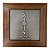 Quadro Orixá Oxalá em Aço e Madeira (16cm) - Imagem 1
