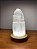 Luminária Torre de Selenita Branca com LED (15cm) - Imagem 4